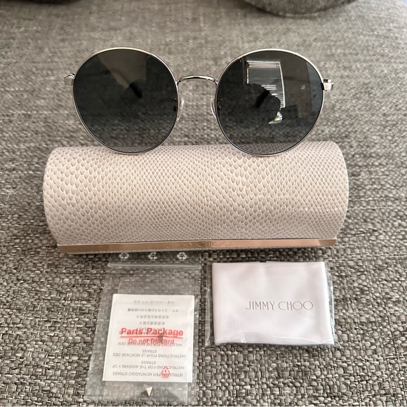 NWT JIMMY CHOO SUNNIES Grey Gradient. Rim Style: Full-Rim - Picture 3 of 12